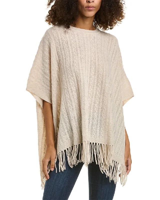 Colorful SweatersAlashan Riley Cable Wool Poncho