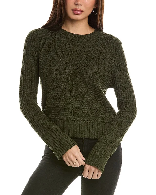 Stylish Trendy Pullover SweatersHannah Rose Honeycomb Knit Cashmere-Blend Sweater