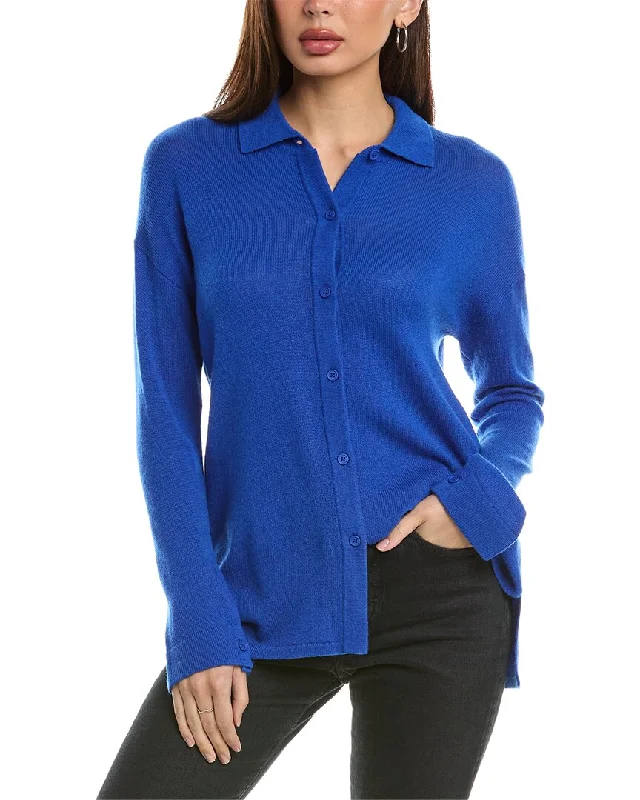 Crewneck SweatersHannah Rose Wool & Cashmere-Blend Shirt