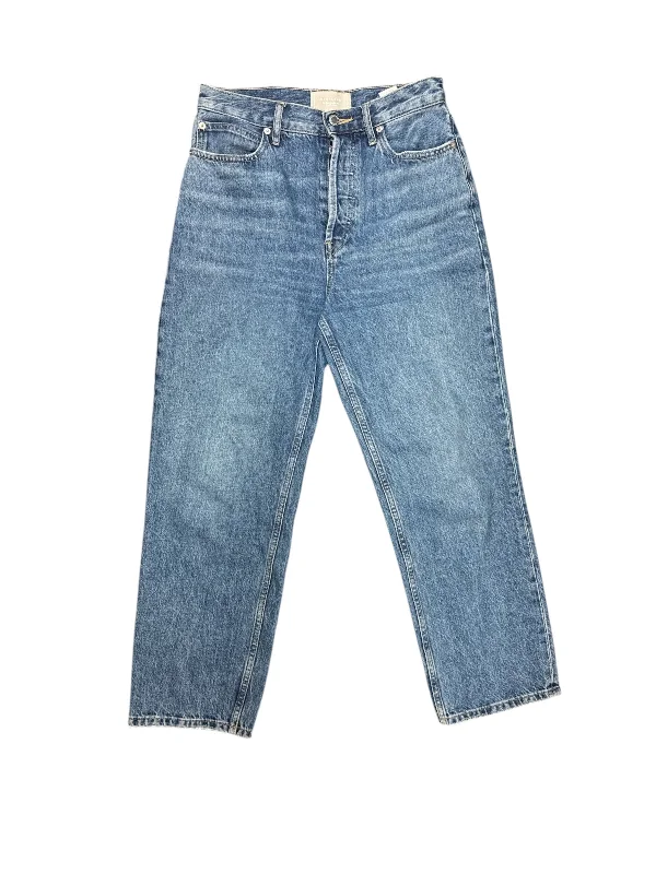 Jeans Straight By Everlane In Blue Denim, Size: 4