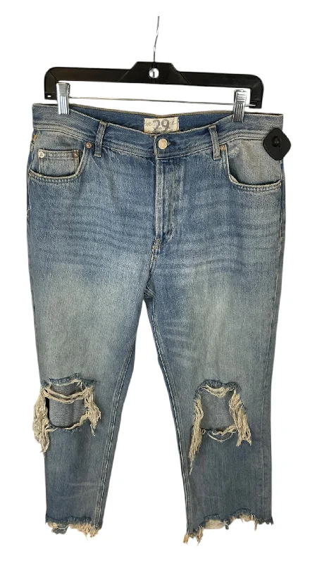 Jeans Straight By We The Free In Blue Denim, Size: 6