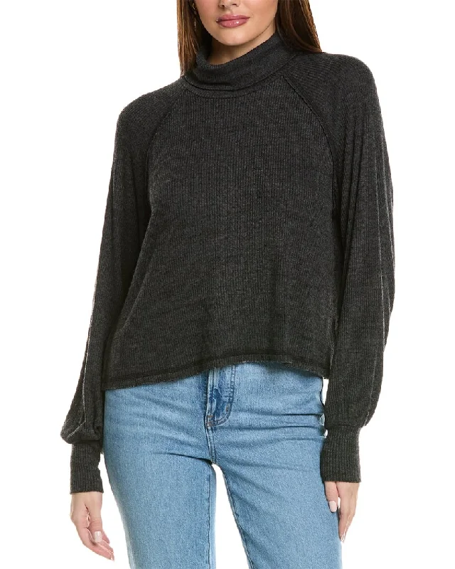 Wholesale Chunky SweatersProject Social T More Love Marled Rib Turtleneck Top