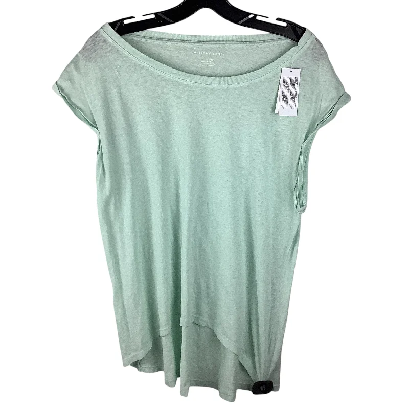 women's tops for those who want to show off their figure in a flattering wayTop Short Sleeve By American Eagle In Green, Size: Xs