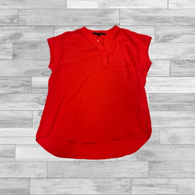 chic women's tops for everyday wearTop Short Sleeve By Cynthia Steffe In Red, Size: L