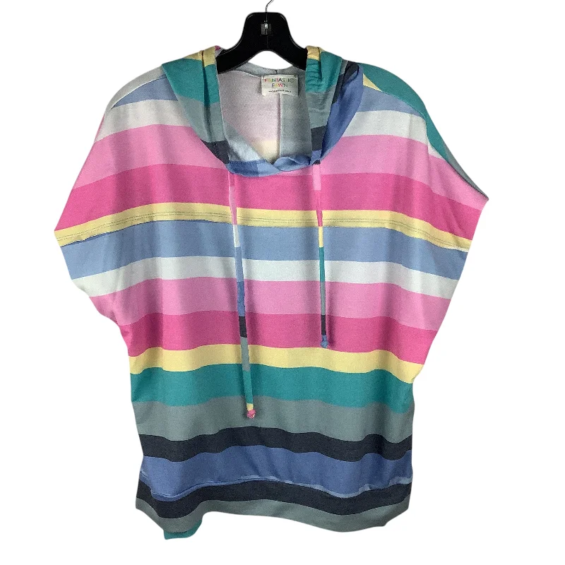 women's tops for those who love to shop for unique findsTop Short Sleeve By Fantastic Fawn In Multi-colored, Size: S