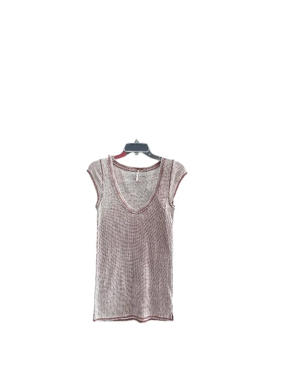 women's tops for creating capsule wardrobesTop Short Sleeve By Free People In Purple, Size: M