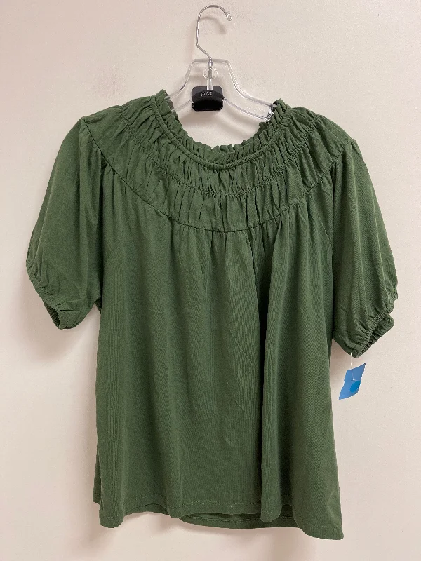 camisoles for womenTop Short Sleeve By J. Crew In Green, Size: L