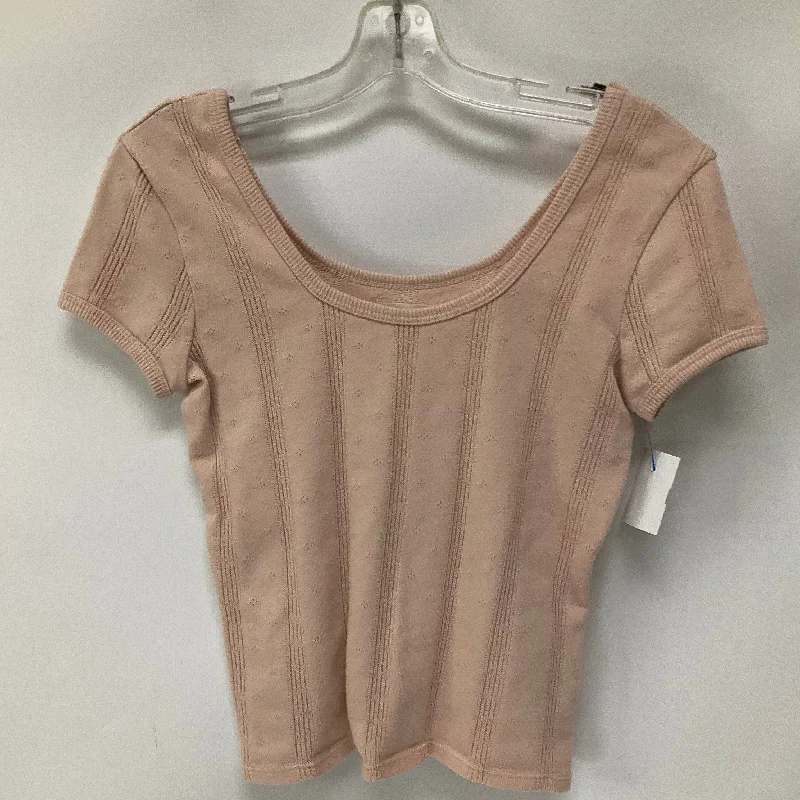 women's tops for those who prefer classic over trendy stylesTop Short Sleeve By Madewell In Pink, Size: Xs