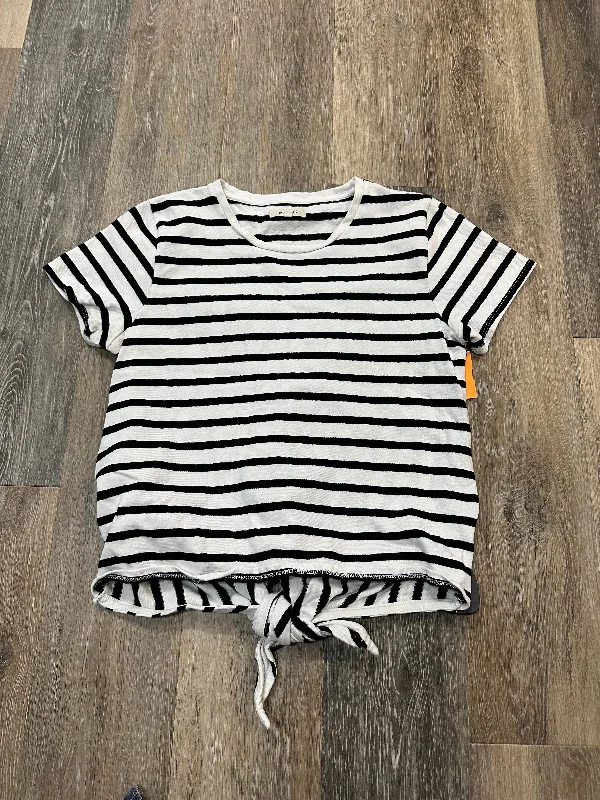 women's tops for those who seek both style and comfortTop Short Sleeve By Madewell In Striped Pattern, Size: M