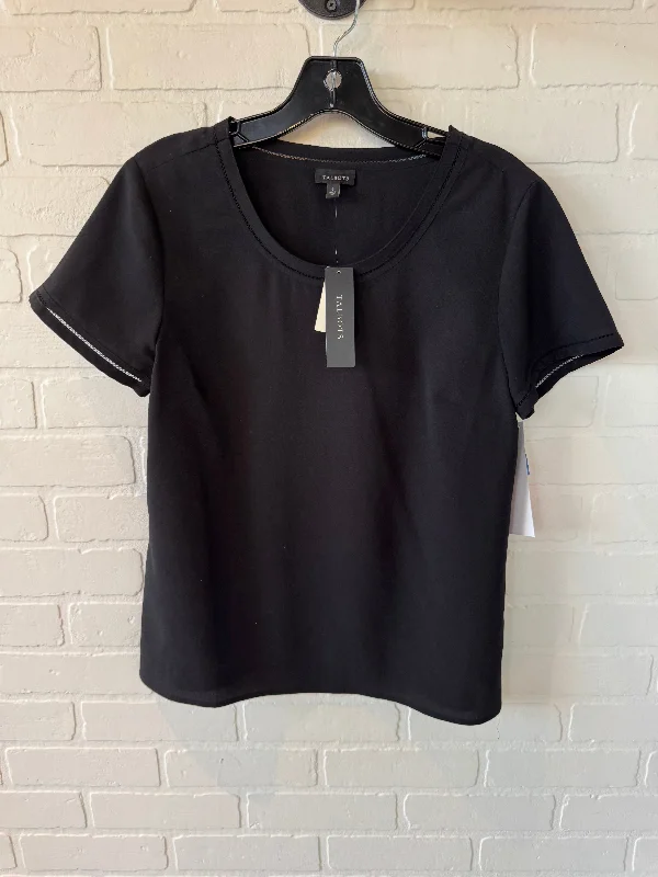 women's tops for those who want to stay cool and chic during warmer weatherTop Short Sleeve By Talbots In Black, Size: S