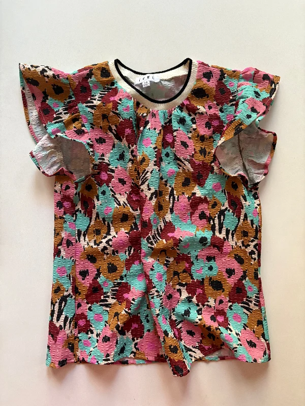 women's tops for those who love to shop for unique findsTop Short Sleeve By Thml In Multi-colored, Size: Xs