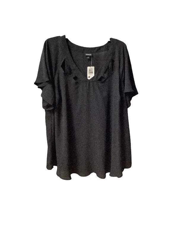 women's tops for those who want to add a pop of color to their outfitsTop Short Sleeve By Torrid In Black, Size: 3x