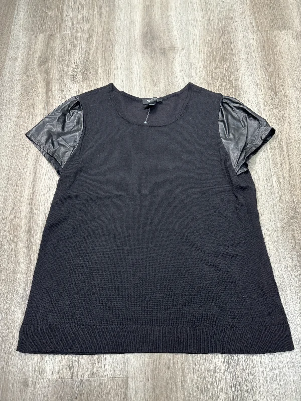 cozy women's tops for fall and winterTop Short Sleeve By White House Black Market In Black, Size: Xl