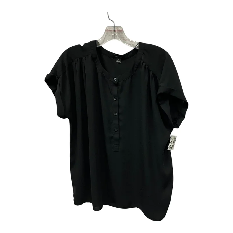 women's tops for those who want to show off their figure in a flattering wayTop Ss By Ann Taylor In Black, Size:L