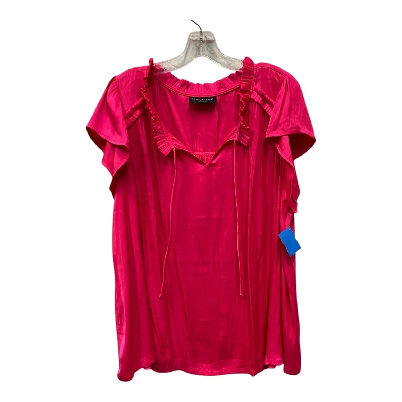 women's tops for those who want to add a touch of sophistication to their casual attireTop Ss By Lane Bryant In Pink, Size:3X