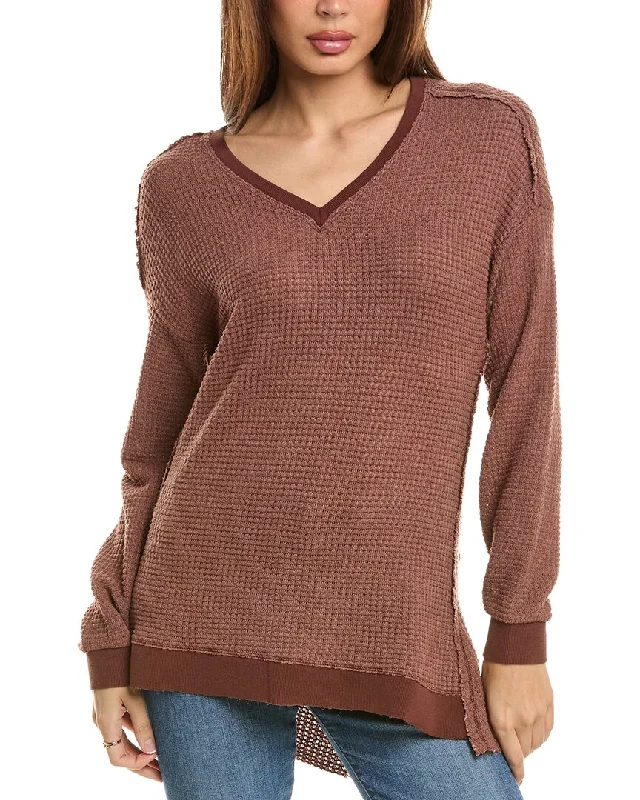 Fitted Cashmere SweatersXCVI Oxley V-Neck Pullover